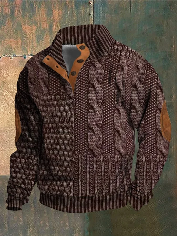 Albert - Herren-Retro-Kaschmir-Rollkragenpullover mit hohem Ausschnitt