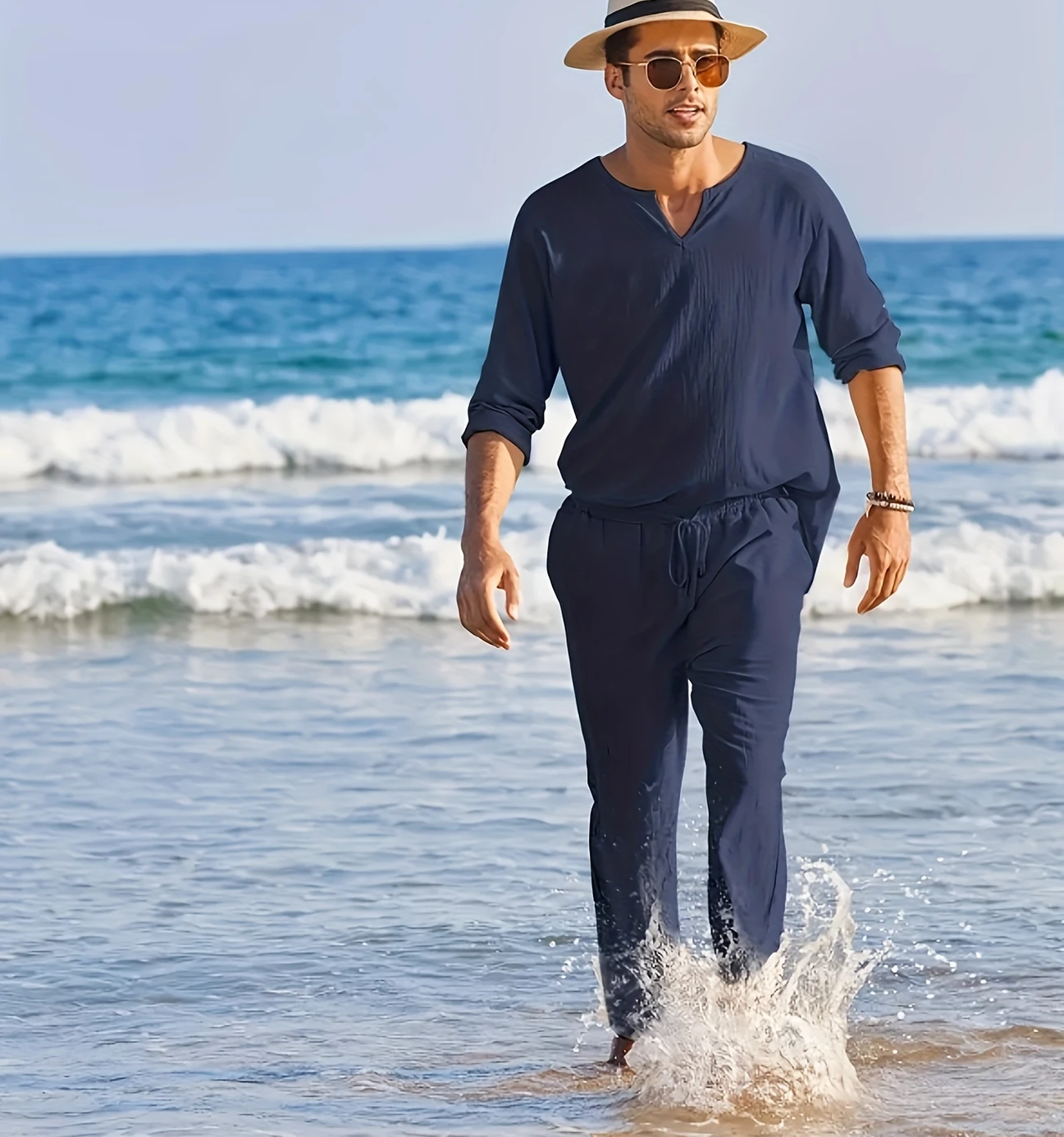 Samuel™ - Lässiges Set in Einfarbig