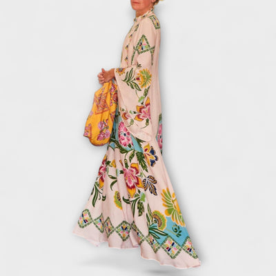 Alviana – Weites Maxikleid mit Blumenprint