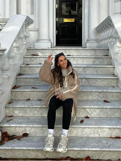 Dixie – lammwollmantel für damen