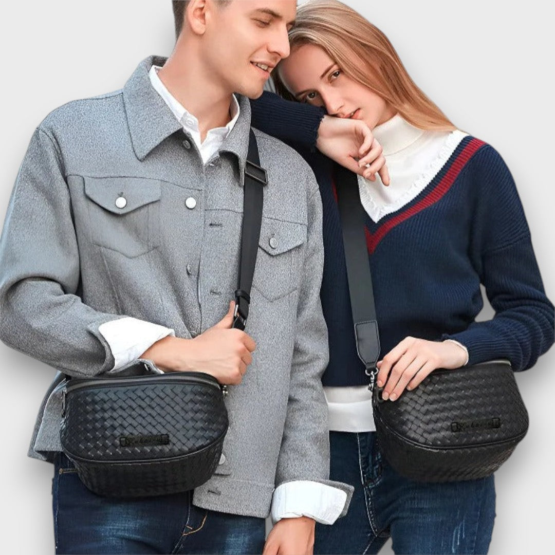 Bronelle – Geflochtene Crossbody-Tasche in Muschelform