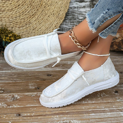 Damen Slip-On Loafers – Leichte & Bequeme Herzmuster Freizeitschuhe