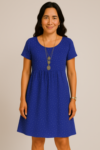 Hadid™ - Rosy Bloom Sommerfließendes Kleid