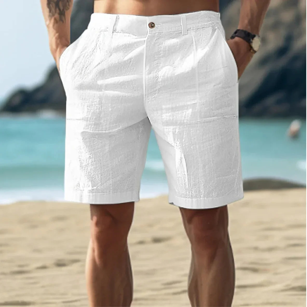 Elegante Sommershorts aus Leinen - Bruno