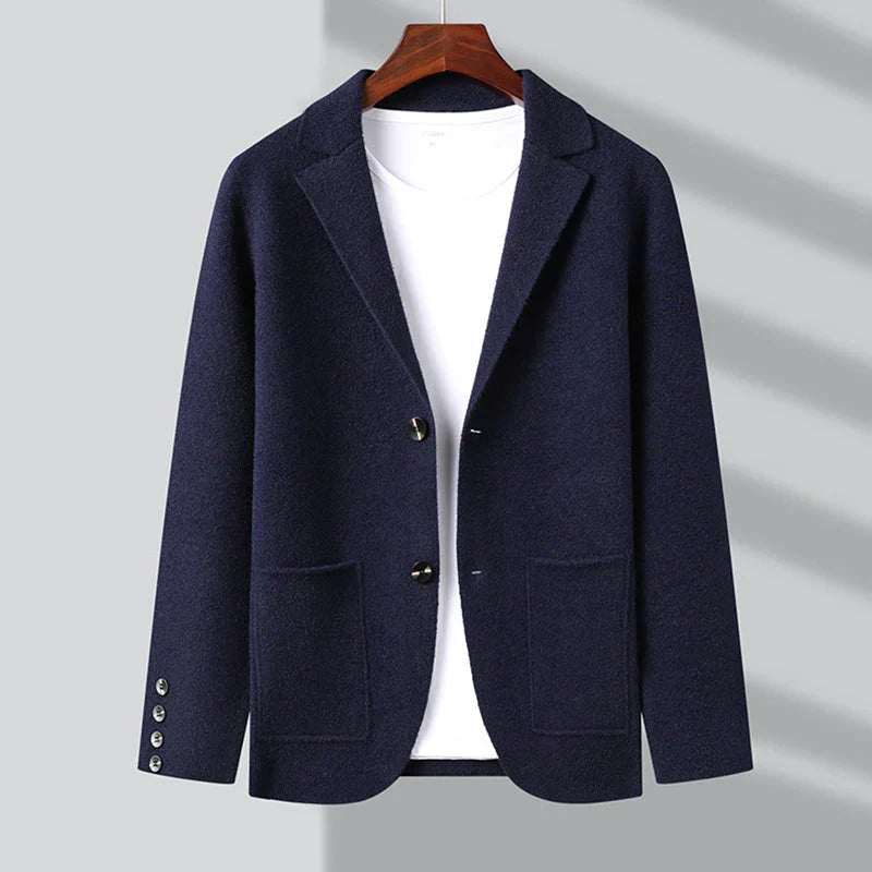 Klassische Blazer-Strickjacke für Männer - Amos