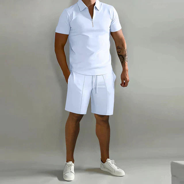 Elegantes Sommer-Polo und Shorts-Set für Herren - Kilian