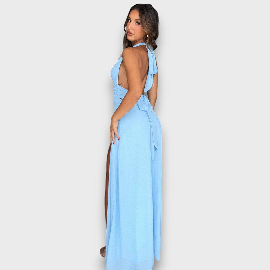 Elenoré – Maxikleid mit tiefem Beinschlitz