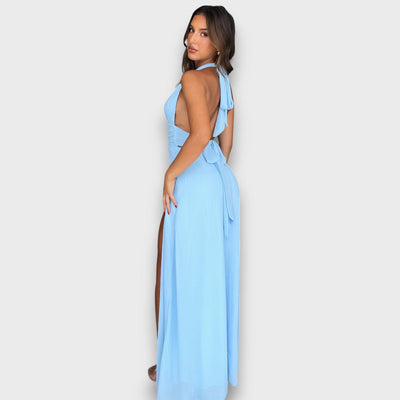 Elenoré – Maxikleid mit tiefem Beinschlitz
