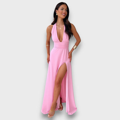 Elenoré – Maxikleid mit tiefem Beinschlitz