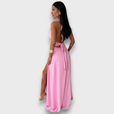 Elenoré – Maxikleid mit tiefem Beinschlitz