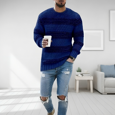 Grayson | Gestrickter Pullover mit langen Ärmeln für Männer