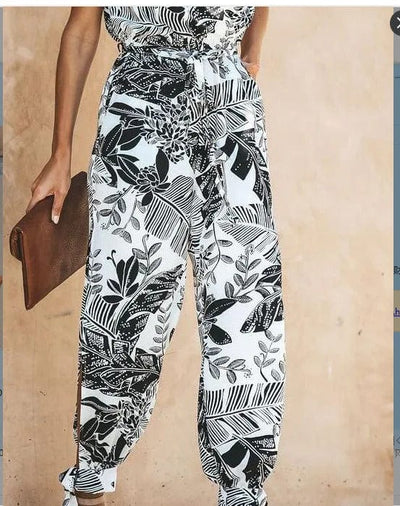 ELISHA - Jumpsuit mit Blumenmuster und hoher Taille