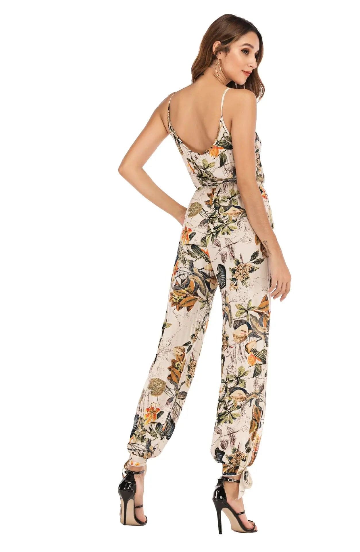 ELISHA - Jumpsuit mit Blumenmuster und hoher Taille