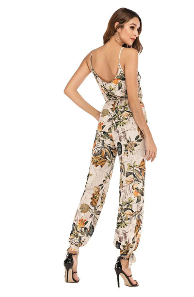 ELISHA - Jumpsuit mit Blumenmuster und hoher Taille