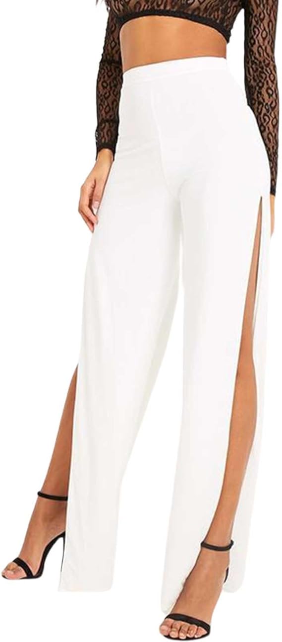 ELOISA - Elegante Hose mit weitem Bein und Schlitz