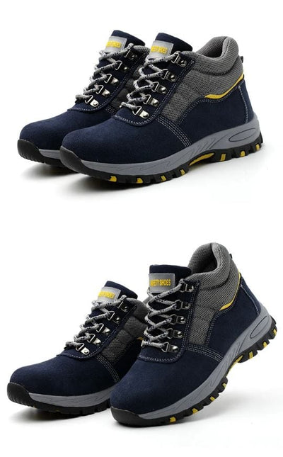 EMERHARD- Lederstiefel mit Stahlkappe und Eisen-Schutz