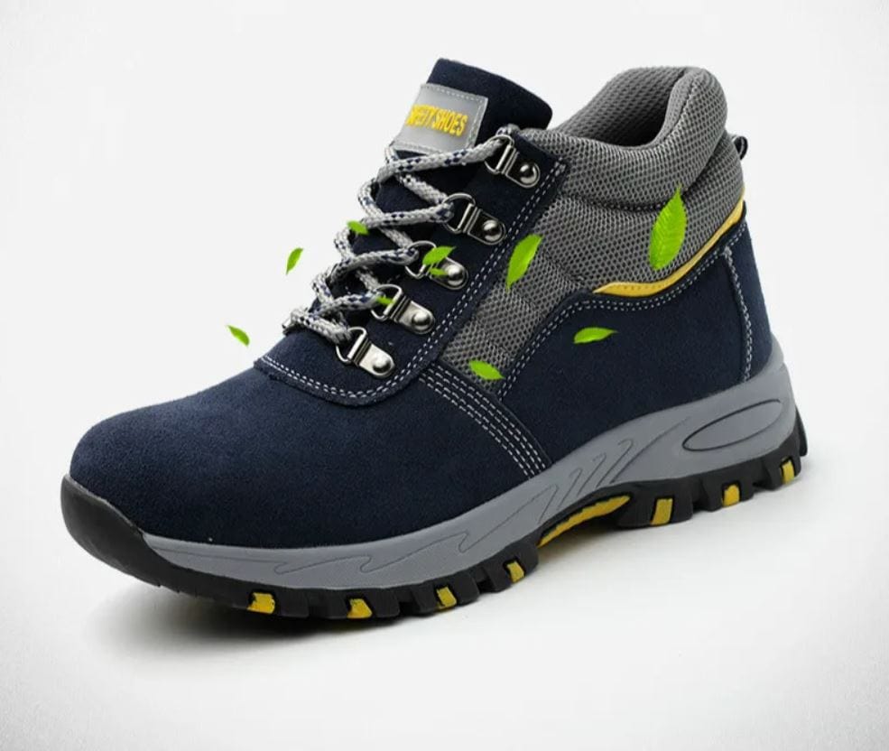 EMERHARD- Lederstiefel mit Stahlkappe und Eisen-Schutz