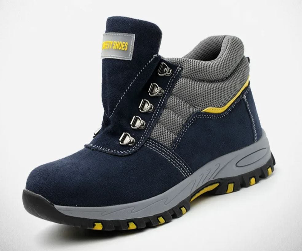 EMERHARD- Lederstiefel mit Stahlkappe und Eisen-Schutz