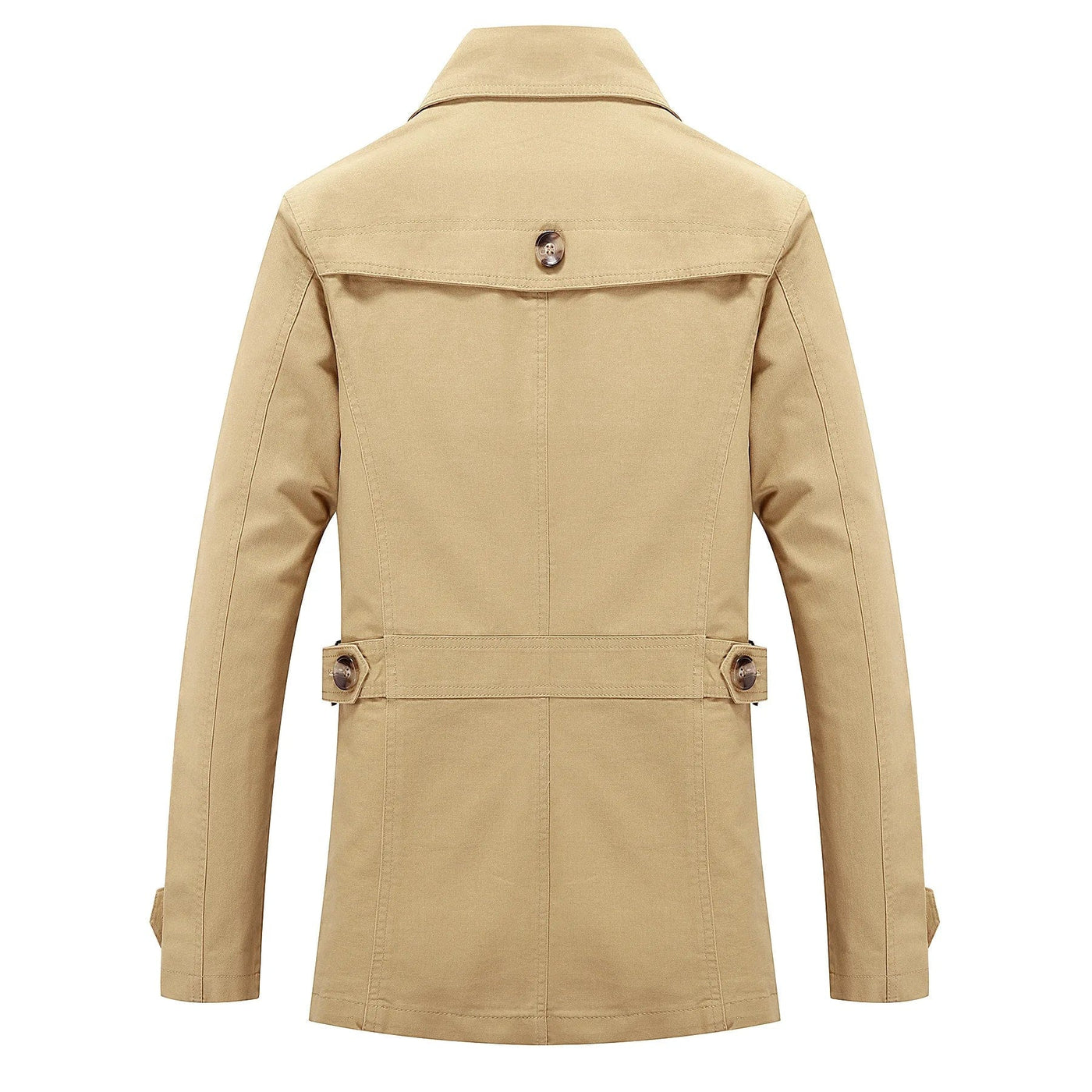 ERDMANN - Herren Modischer Langer Trenchcoat