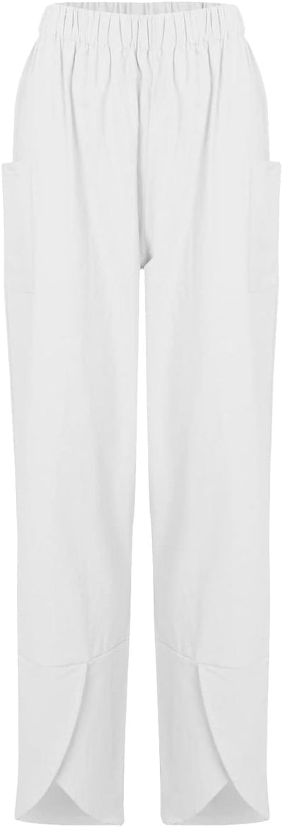 EUNICE - Damen-Hose mit unregelmäßigen Manschetten