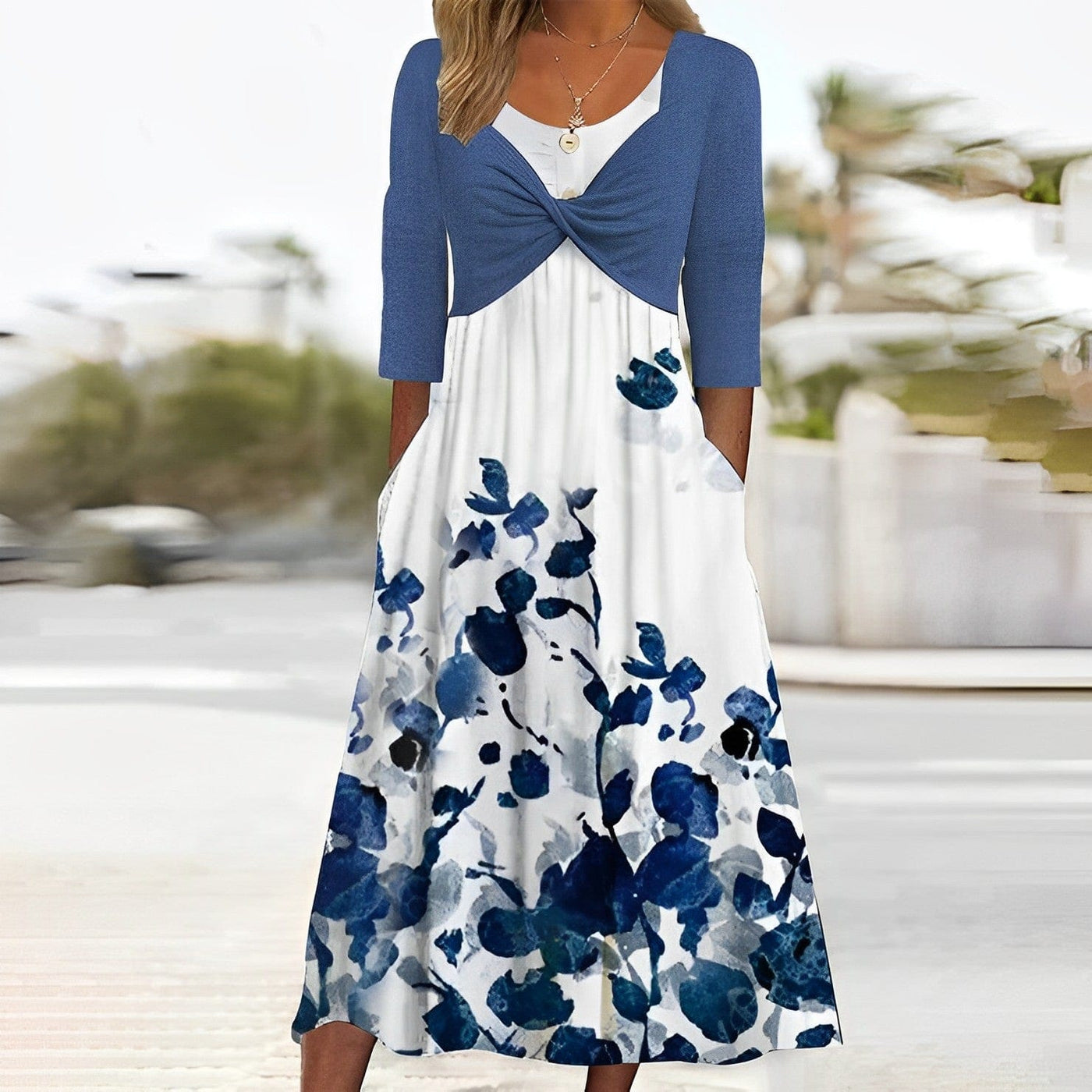 Eva Janssen - Stylisches Kleid mit Seitentaschen