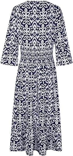 EVE - Lässiges Taillenwickel-Langkleid