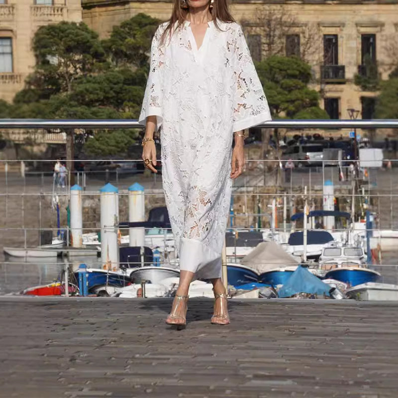 Sophie™ | Elegantes Kleid mit Raffinierten Bordüren