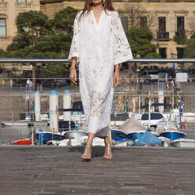 Sophie™ | Elegantes Kleid mit Raffinierten Bordüren