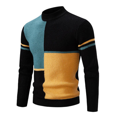 Bunter Rollkragenpullover für Männer - Ricardo
