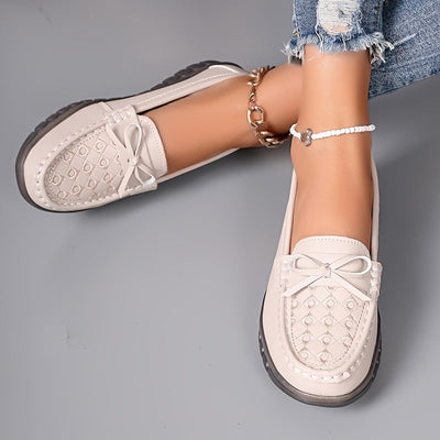 Loafer mit Schleifendeko – Bequeme & Rutschfeste Alltag & Freizeit