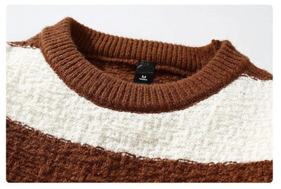 FRANCO - Bequemer lockerer Streifenpullover 2024