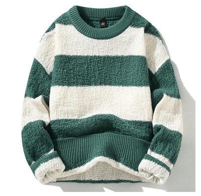 FRANCO - Bequemer lockerer Streifenpullover 2024