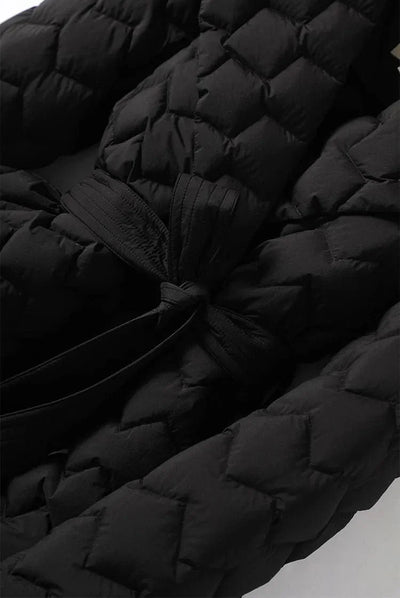 FREYA - Entendaunen-Parka mit Gürtel