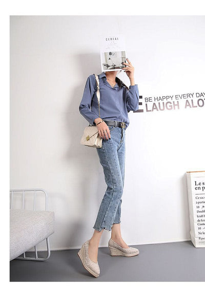 GUADA - Spitzes, flaches Wedge-Heel 2024