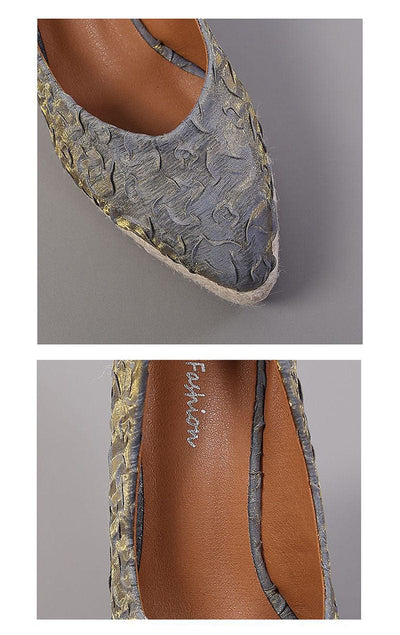 GUADA - Spitzes, flaches Wedge-Heel 2024