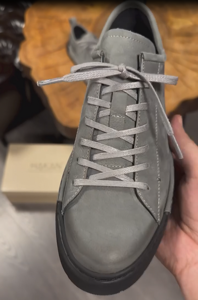 Kairo | Herren Sneaker in Grau Wildleder