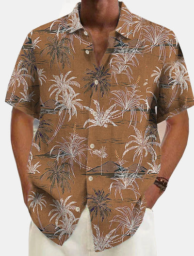 Hawaii-Leinen-Strandhemd für Männer - Laren