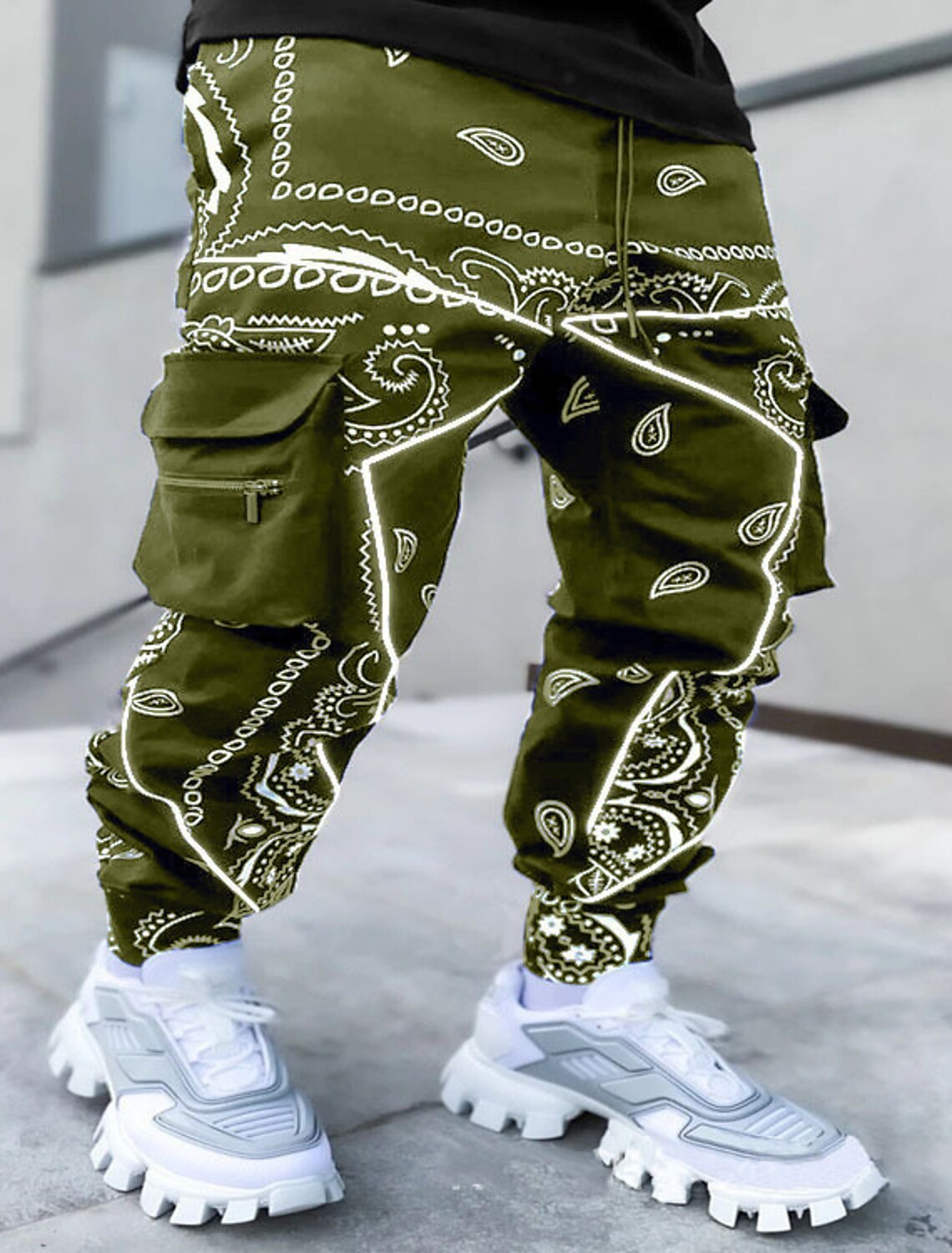 Herren Casual Cargo Haremshose - Wilfriedus