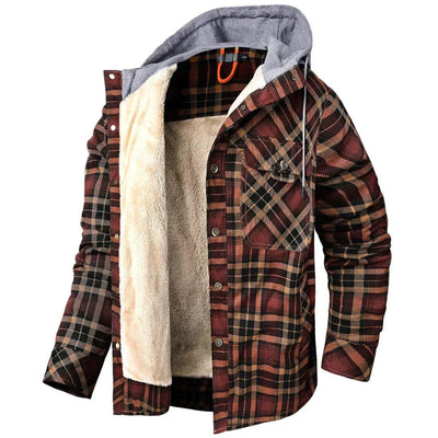 Herren Flanell Fleece Jacke - Moritz