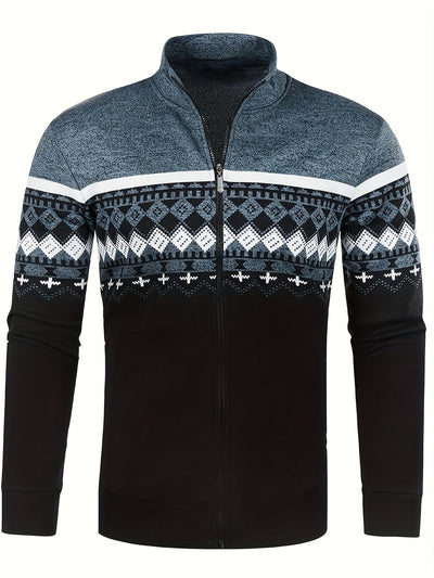 Herren Pullover mit Reißverschluss im Retro-Look - Titus