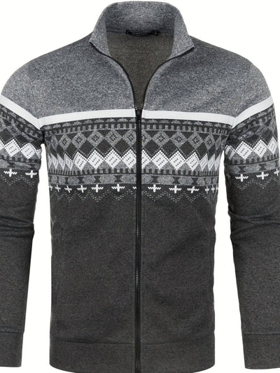 Herren Pullover mit Reißverschluss im Retro-Look - Titus