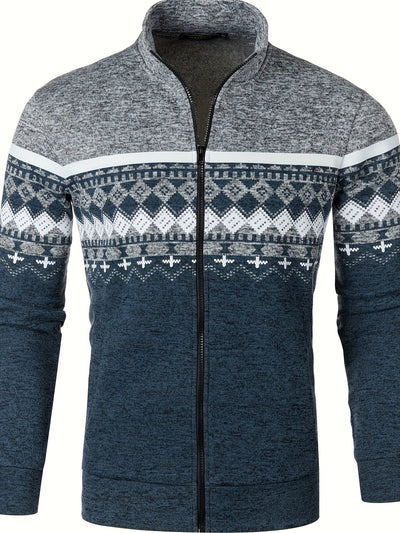 Herren Pullover mit Reißverschluss im Retro-Look - Titus