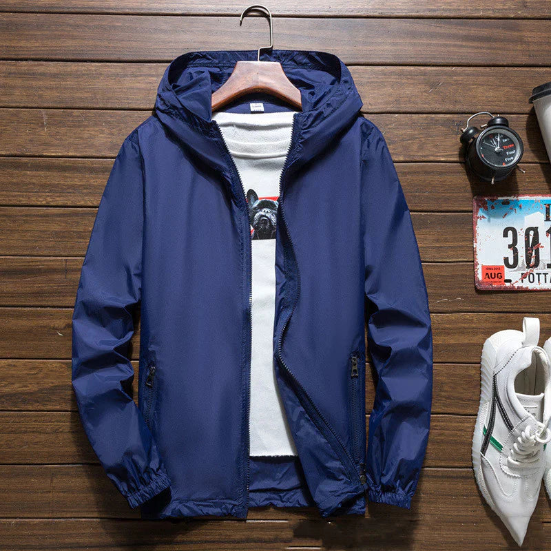 Wasserdichte Jacke mit Kapuze für Männer - Gustav