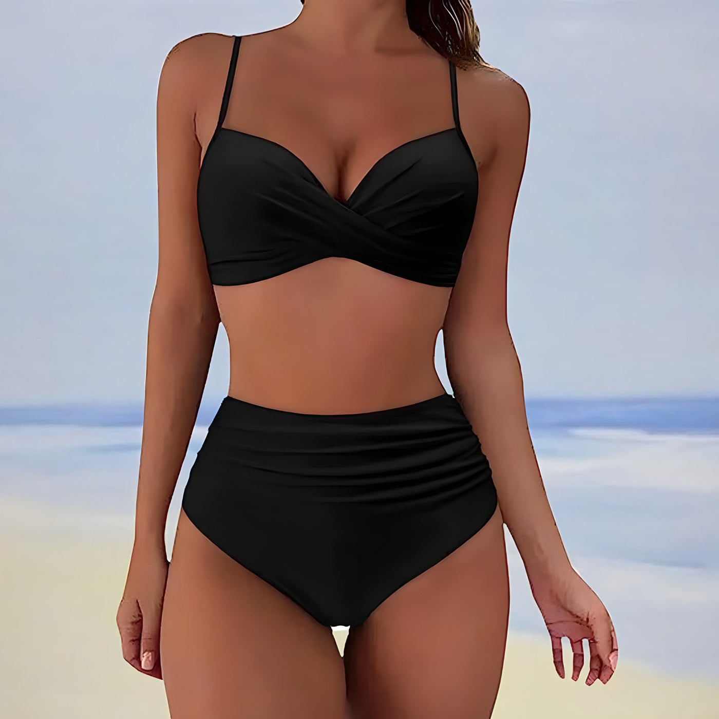 Leila® | High Waist Bikini mit Twist-Top