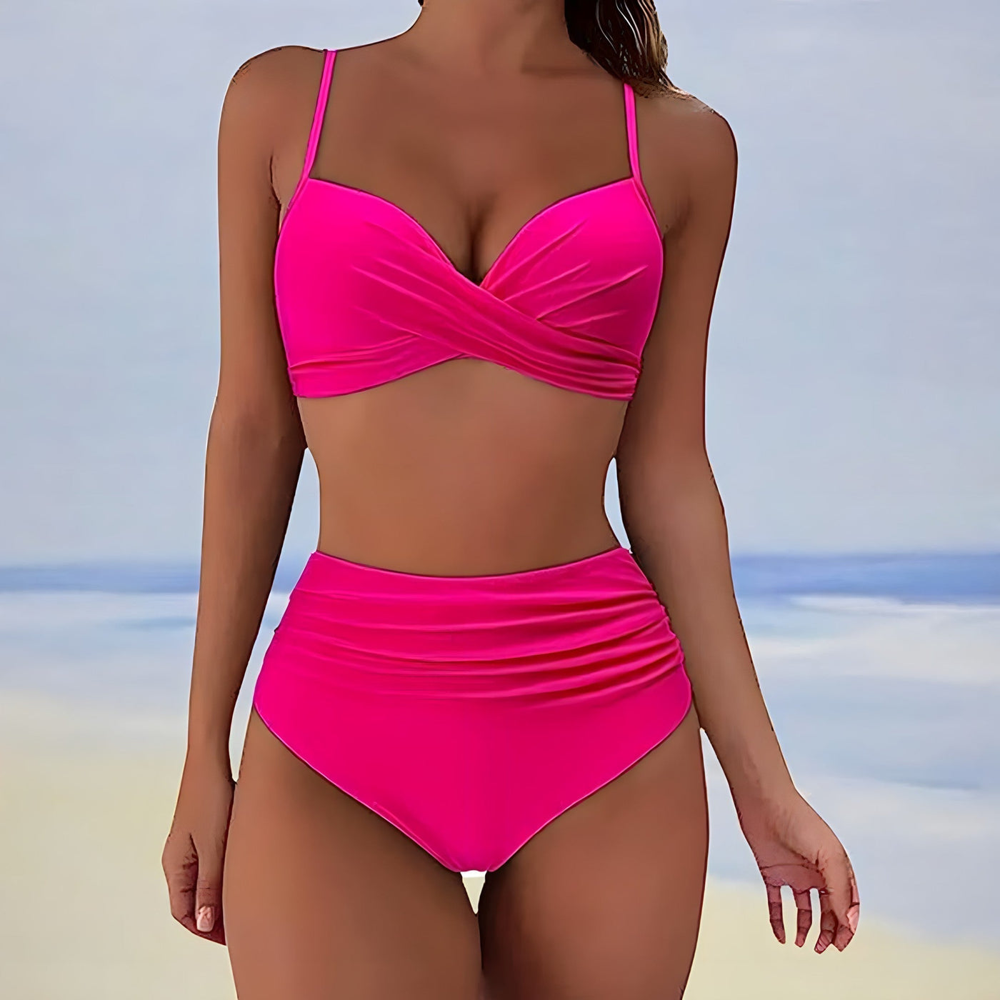 Leila® | High Waist Bikini mit Twist-Top