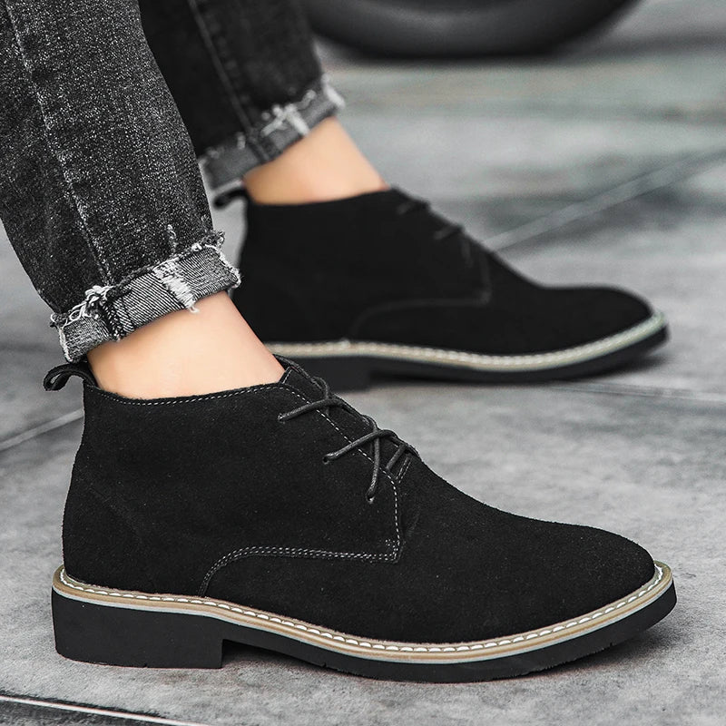 MADRID | Aufzug-Suede-Schuhe +6CM