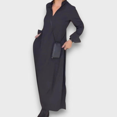 Malina – Zeitloses Hemdkleid mit Maxi-Schnitt