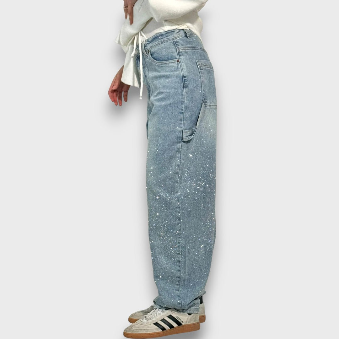 Nolene – Jeans mit Funkel-Finish und urbanem Charakter