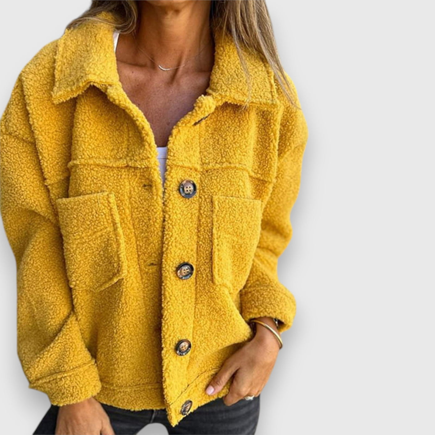 Delya – Elegante Hemdjacke für den Frühling