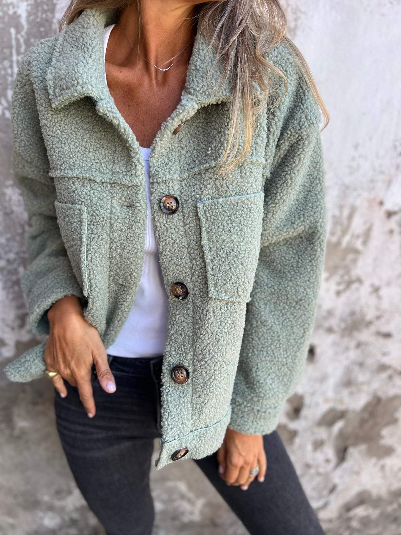 Aubrey™ - Gemütliche Knopf-Jacke
